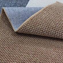 1pc Pineapple Rattan-Like Thick Durable Carpet, Brown Solid Color Multipurpose Simple Design, Suitable For Living Room, Sofa, Doormat, Bedroom, Outdoor, Kitchen - Multicolor - View 6
