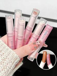 1 pieza Barra de Sombra de Ojos con Brillo Perlado y Purpurina, Lápiz de Sombra de Ojos de Larga Duración Resistente al Agua y a las Manchas con Efecto Iluminador, Aplicación Portátil de Una Sola Pasada - Multicolor - Ver 5