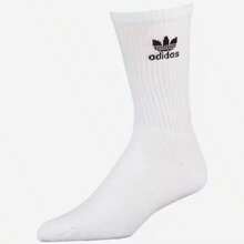 Adidas Originals Trefoil 6-Pack Crew Socks Boys' Grade School White/Black CH7708 - 黑與白 - 查看 2
