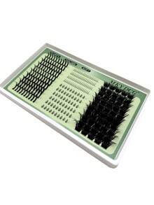 New 5D Fluffy Lash Clusters 200D Eyelash Clusters Spikes Eyelash With Bottom Lashes Clusters Thick Cluster Eyelash Extensions C/D Curl Lashes Clusters 290 Pcs Individual Lashes 10-18MM Cosplay 3D Spiky Wispy Thick Mink Fake Eyelashes Makeup Lash Clusters, Eyelash Clusters, Reusable Bottom Lashes Eyelash Clusters Volume Individual Lashes DIY Spiky Lash Extension Manga Cluster Eyelash Extensions Mink Strips Lashes Thick,Individual Eyelashes, Lashes, Fake Lashes - 黑色 - 查看 5