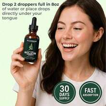 Betterbrand Mullein Drops For Lung Detox - Mullein Leaf Tincture With Chlorophyll - Helps Support Respiratory Health, Alcohol-Free, 1 Month Supply - 60ml - 1PCS - View 7