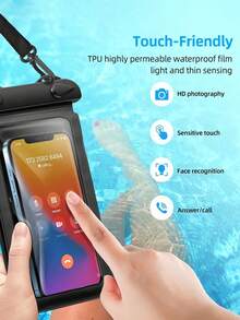 Waterproof Phone Bag, Large Capacity, Suitable For Swimming, Beach And Other Outdoor Activities, Can Store Wallet, Cards And Other Items, Waterproof Design, Suitable For Summer Vacation, Diving, Swimming, Beach And Other Occasions - Double Hook Waterproof Bag - View 6