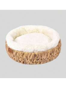 Winter Cat Bed, Cat Mat, Pet Nest, Woven Cat Warm Nest - Brown - View 5