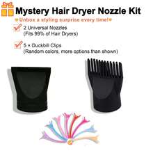 1 Set de Accesorios Actualizados para Boquilla de Secador de Pelo (Incluye Pinzas/) | Adecuado para Salida de Aire Redonda ≥4.5cm - Multicolor - Ver 5