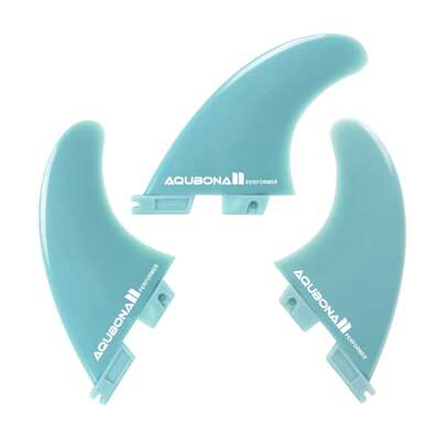 Aletas de fibra de vidrio reforzada con polímero Doble Tabs Fins II Medium Performer/Reactor - Thruster (3 aletas)