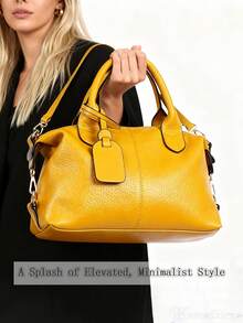 Womens PU Leather Handbags Crossbody Purse Large Satchel Tote Bag Ladies Shoulder Bag.Family Gathering Tote.Crossbody Bag.Pouch / Travel OrganizerSling Bag, Messenger Bag .Winter Travelling Tote Bags. Snow Day Backpacks. Thanksgiving Bags.Mother's Day Gifts, Valentine's Day Gifts, Christmas Gifts - 彩色 - 查看 5
