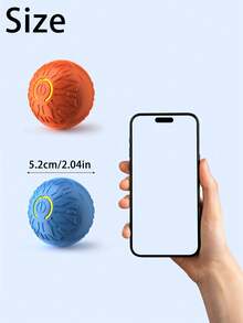 1个智能狗狗逗弄重力跳球 电动宠物用品 猫狗玩具 安抚工具 宠物牵引球 橙色/蓝色 - 彩色 - 查看 5