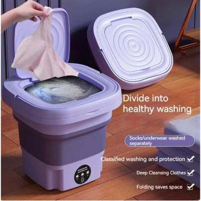 6.5-11L mini máquina de lavar roupa dobrável portátil moderna máquina de lavar automática roupa