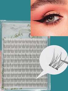 BLUETHIN 100/120 Strands Delicate Faux Mink Eyelashes, Soft & Lightweight, Suitable For Daily Or Commute Makeup, Reusable - View 5