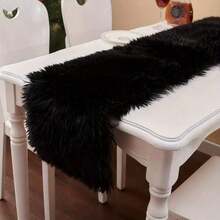 1pc White & Valentine's Day Soft Plush Faux Fur Table Runner, White, Pink- 13x36 Inch, 13x72 Inch Winter Home Decor,Holiday Party Dining Table Cover Coffee Table & Dresser, White Fuzzy Festive Birthday Decoration,Theme Tablecloth,Holiday Kitchen Dining Table Decoration Home Party Decor,Room Decoration, Holiday Party Decoration,Holiday Dining Indoor/Outdoor Use - trắng - Xem 11