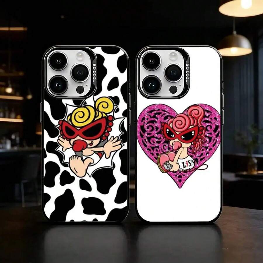 H-HystercCOLORFULM-MnPhone funda compatible con Phone17Air161514131211ProMaxPlus, cubierta plateada mate negra. - z7 - Ver 1
