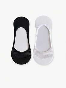 1/2/4/6 Đôi Tất Không Cổ Cho Nữ, Tất Thuyền Mỏng Lưới Thoáng Khí, Tất Lót Chống Trượt Vô Hình Mùa Hè Cho Giày Đế Bằng - Nhiều màu - Xem 26