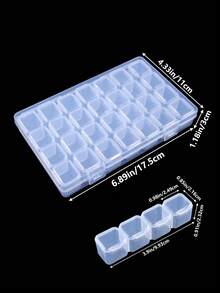 Clear Plastic Bead Organizer Box, Plastic Organizer Container Box, Portable Craft Storage For Jewelry Making, Bead Storage Containers - Plastic Storage Box - View 10
