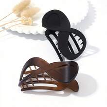 2个极简主义亚克力哑光发夹，加厚发爪，适合女性发型设计和日常使用 - A - 查看 8