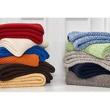 Longhui bedding - Manta de punto de color naranja quemado para sofá suave acogedora lavable a máquina 100% algodón peso pesado de 4 libras 60 x 80' bolsa de lavandería incluida - marrón - Ver 6