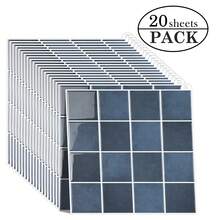 WoStick 1/4/10/20pcs Multi-Color Mosaic Tile, Waterproof Anti-Fouling, Self-Adhesive Backsplash - Easy DIY Installation. Removable Self-Adhesive Wall Tile Stickers, Suitable For Kitchen Bathroom Backsplash, Holiday Decor - Multicolor - View 38