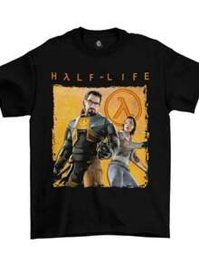 HALF-LIFE Graphic Tee Vintage Game Fans Shirt S-5XL - màu đen - Xem 7