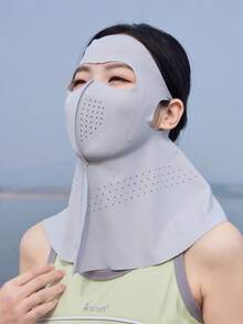 CAMEL CROWN Women's Sun Protection Face Mask, Summer Cycling Driving Anti-UV Anti-Dust Face Cover With Earloop Design, Cooling And Blocking Ultraviolet Rays - Cold Moon Gray - View 7