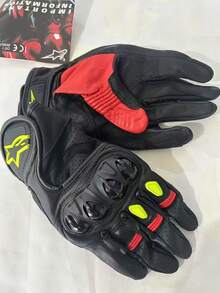 Alpinestars SP AIR Gloves Motocross Riding Gloves Men Women 4 Season Driving Supertech Motorcycle Microfiber Leather Gloves Racing Glove Motorbike Race Bike Knight Supported Touch Screen Abrasion Resistant Protective Gloves - 綠色 - 查看 3