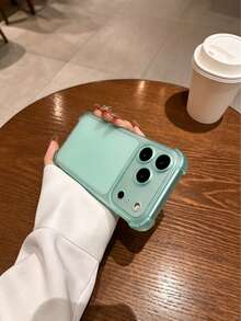 Luxury Matte Transparent Shockproof Protective Case, Suitable For 17 Pro Max, 17 Pro, 17, 16 Pro Max, 15, 14, 13, 12 Pro Max, 11, Anti-Drop Phone Back Cover - Translucent Green - View 8