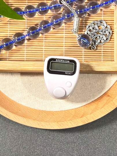 Contador de rosario electrónico personalizado nuevo, apariencia compacta y exquisita, textura excelente, adecuado para contar puntos de tejido, contar oraciones TASBIH, contar juegos, contar ejercicios y otros propósitos de recuento