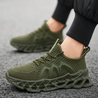 Zapatos casuales de malla transpirables para hombre, zapatillas de running ligeras, zapatos deportivos cómodos