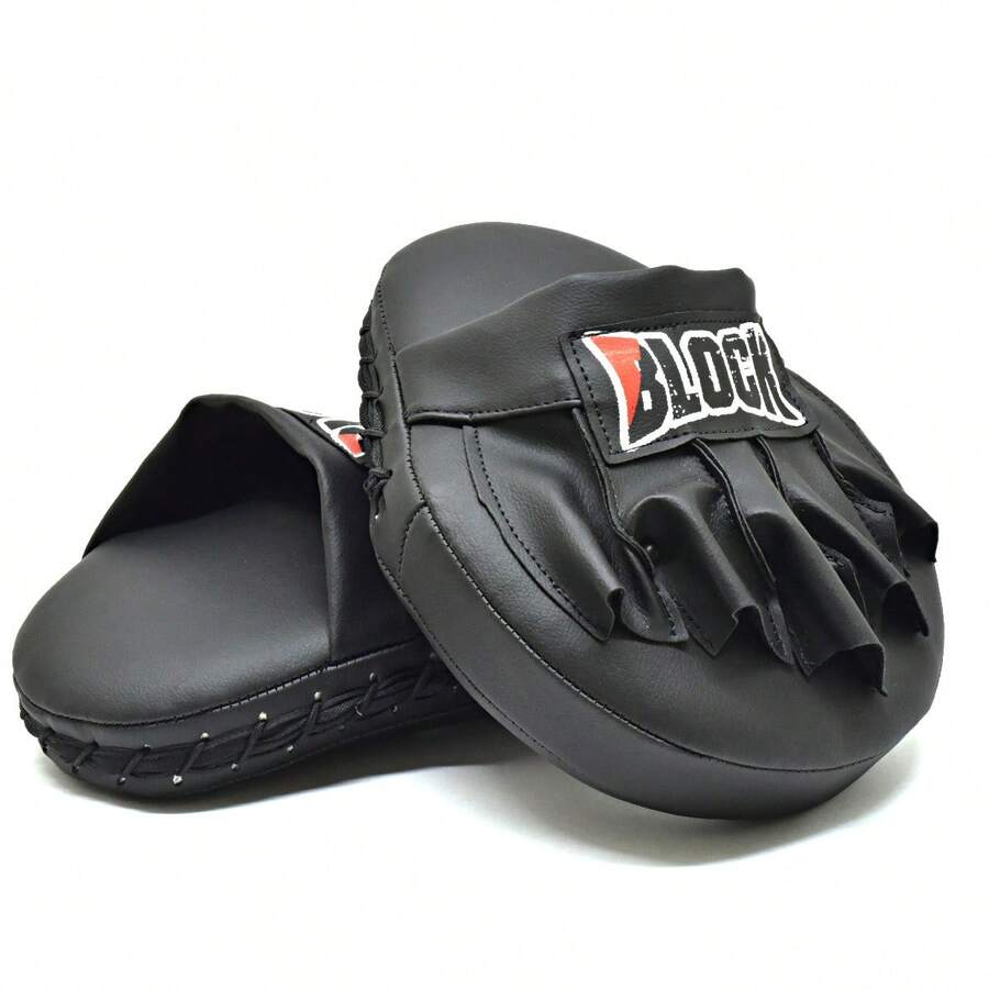 Manopla Muay Thai Manopla Para Treino de Boxe Block Aparador De Soco Muay-Thai (par) - Preto - Visão 1