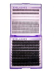 18 Rows D DD Curl Lash Clusters Kit 100D 80D 60D With Lash Spikes & Bottom Lashes DIY Eyelash Extensions - C - View 5