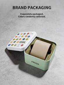 Fossil 男士三眼石英计时手表，方形不锈钢表壳和表链，多功能 - 金色 - 查看 8