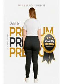 Stillger Moda Jeans Women's Plus Size Jeans With Spandex High Waist Lifts Butt Lifting - 黑色 - 查看 7