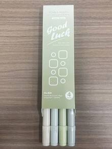 4 PIEZAS Bolígrafos resaltadores de doble punta a base de agua en sets de 4, 8 y 12 colores, con tinta de alta calidad apta para arte, manualidades y tarjetas de felicitación - Perfecto para que los estudiantes resalten puntos clave en clase. Un regalo ideal para Pascua y el regreso a clases. - Multicolor - Ver 13