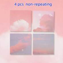 200pcs Gradient Color Memo Pads Set, Each Page Fades From Pink Mist To Purple Cloud, Suitable For Notebooks And Diaries, Decorative Stationery For Office And School - Multicolor - View 12