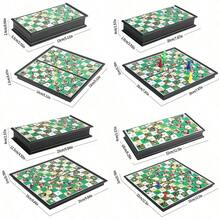 1件装可折叠蛇梯棋游戏 - 蛇梯棋玩具 - 益智游戏 - 生日礼物 - 节日礼物 - 复活节礼物 - 万圣节礼物 - 情人节礼物 - 圣诞节礼物 - 礼物 - 玩具 - 彩色 - 查看 10