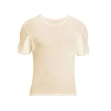 NOSWEAT S-XL Herren Schweißabsorbierendes T-Shirt, integrierte Achselhöhlen-Schweißpolster, atmungsaktives Anti-Schweiß Unterhemd, schnelltrocknende Kurzarm-Basisschicht geeignet für Arbeit, Sport und Sommer - Herrenweste - Übersicht 11