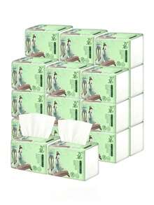 520 Sheets/Pack Soft & Thick Facial Tissues, 4-Ply Embossed, & Absorbent, Suitable For Home, Kitchen, Gifts - Multi-colored Large Pack Of Tissues - View 2