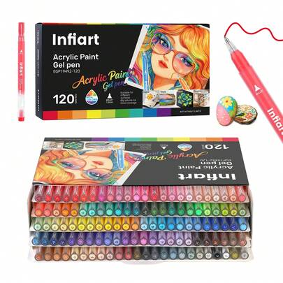 60/80/120 pièces Ensemble de stylos-gel colorés, couleurs vibrantes, forte couverture pour une utilisation en superposition dans la peinture et la prise de notes, écriture et dessin fluides, convient pour les cahiers, la peinture quotidienne, l'écriture manuscrite et la création artistique, peut être utilisé pour des projets créatifs, des décorations de fête