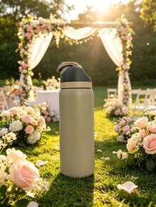 O-Wa-Laa Light Brown Insulated Stainless Steel Water Bottle With Straw, Sports Water Bottle, Great For Travel, 32 Oz, This Sophisticated And Calm Color, Combined With The Feeling Of Off-Road Exploration In The Wild, Will Make You Feel That Life Is Full Of Diversity And Strength. It Is Suitable As A Gift For Birthdays, Halloween, Thanksgiving, Valentine'S Day, Christmas And New Year. - 駝色 - 查看 3