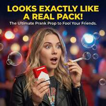 Fun Cigarette Shaped Bubble Blower, Wubble Bubble & Wobble Bubble Design, Mini Portable Bubble Puff With Cigarette Pack Box, Novelty Bubble Cigarette / Bubble Cigarettes Toy, Prank Stress Relief Gag Gift, Party Favors For Men Women, Bubble Blowing Cigarette For Office & Daily Leisure - Multicolor - View 4