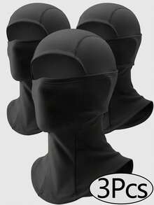 3Pcs/1pc Ski Mask Cover Balaclava Full Face Mask Summer Face Cover UV Windproof Balaclava For Men Women Outdoor Sports,Beach,Holiday - Multicolor - View 1