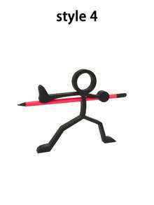 4 Styles Available Minimalist Human Shaped Pencil Holder, Including Pencil Stand, Pen Cup, Desktop Decor, School & Office Supplies, Stationery And Desktop Sculpture. Suitable For Students, Educational Institutions, Workplaces And Art Studios, Helps Keep Desk Organized. Excellent Gift For Birthday, Christmas And New Year - Multicolor - View 16