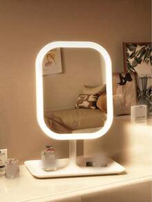 EOLOVA Rechargeable LED Makeup Mirror, 3 Lighting Modes, Touch Control, Adjustable Brightness, Portable Lighted Vanity Mirror, Travel Makeup Mirror With Lights - Multicolor - View 8