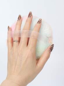 Extra Large & Extra Soft Makeup Sponge, Velvet Beauty Sponge, Soft & Skin-Friendly Face & Body Powder Puff, Makeup Tool - Multicolor - View 2