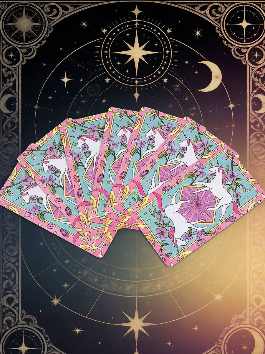 78pcs Classic Tarot Oracle Card Game, Leisure & Entertainment, Family Gathering, Holiday, Party Game Activities - Multicolor - View 1