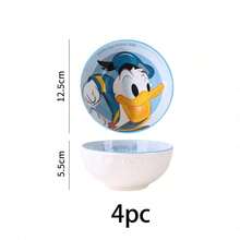 Disney 迪士尼快乐米奇米妮、唐老鸭、黛丝卡通可爱陶瓷餐具碗，家居卡通陶瓷碗，多种款式可选 - 彩色 - 查看 16