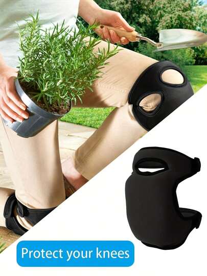 1 Pair Gardening Knee Pads, Soft Unisex Knee Pads, Comfortable Memory Foam Knee Pads With Anti-Slip And Adjustable Design, Suitable For Gardening, Cleaning, Kneeling Work