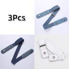 1/2/4条装弹力腰带，可调节无扣腰带，适合搭配牛仔裤和休闲裤，男女通用，隐形弹力腰带，塑形腰带 - 无扣舒适，可调节弹力，完美搭配牛仔裤和休闲裤 - 凸显身材曲线，复古弹力腰带 - 无扣，隐形贴合，男女通用，舒适弹力，均码 - 彩色 - 查看 49