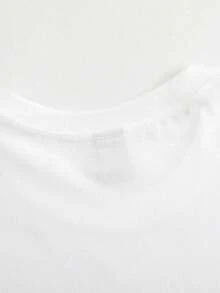 100% Cotton 90's Vibe Retro 1990s 90s Style Party Outfit Men Women T-Shirt Short Sleeve T-Shirt Women's Men's Causal Tops - 白色 - 查看 4