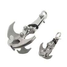 1pc Outdoor Foldable Stainless Steel Survival Hook - Climbing Hiking Hook, Camping Foldable Tiger Claw Knife - Multicolor - View 1