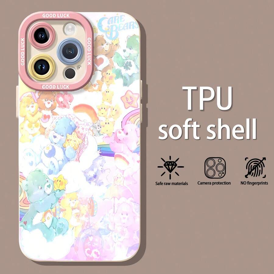 Pastel Colors Rainbow Dreams. This Stylish Phone Case Is Compatible With Samsung, Apple, , , , Transsion, , And Honor. Made Of TPU Silicone, It Offers Shock And Drop Protection And A Superior Feel. It's An Ideal Gift For Family, Friends, And Loved Ones, And A Perfect Choice For Valentines Day And Year's Gift. - White - View 1