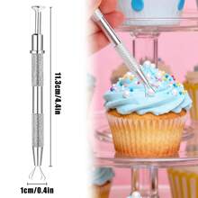 Candy Pearl Pen, Pearl Clip, Candy Pearl Picker, 4-Claw Sugar Coating Clip, 4-Claw Edible Candy Collector, Suitable For Cake, Cupcake, Ice Cream Baking Decoration - Multicolor - View 2